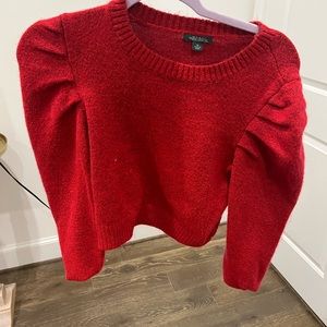 Red blouse with puffer sleeves-Target